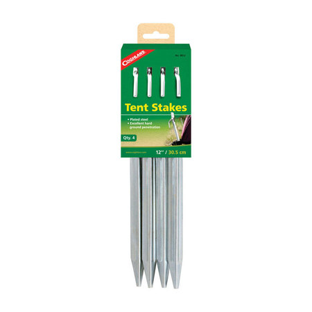 COGHLANS TENT STAKES 12"" STEEL4PK 9812